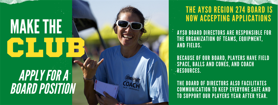 Join the Hilo AYSO Board