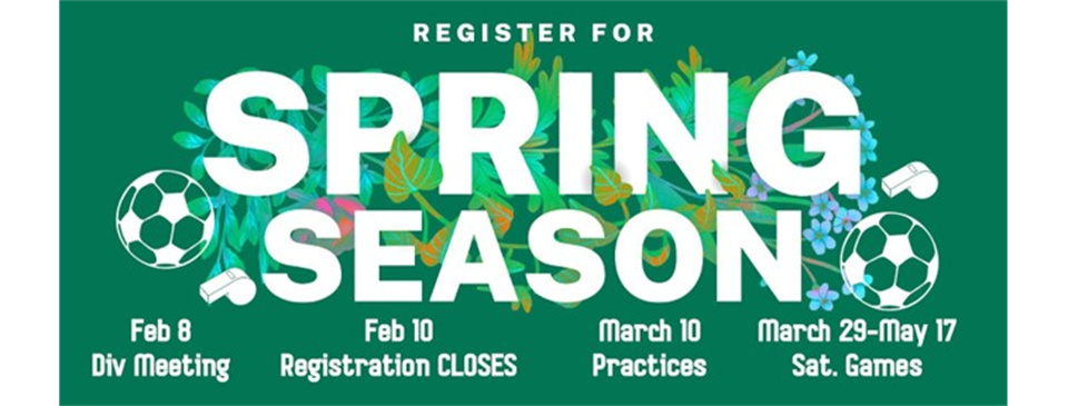 Spring Season Registration CLOSED