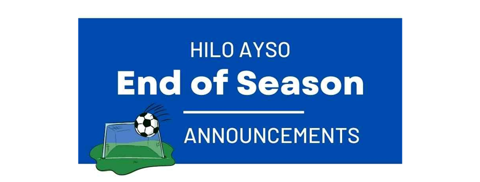 End of Season Announcements