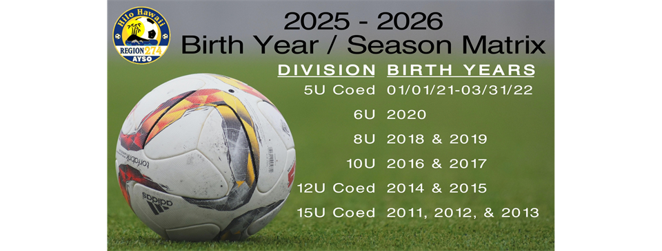 Age / Division Chart