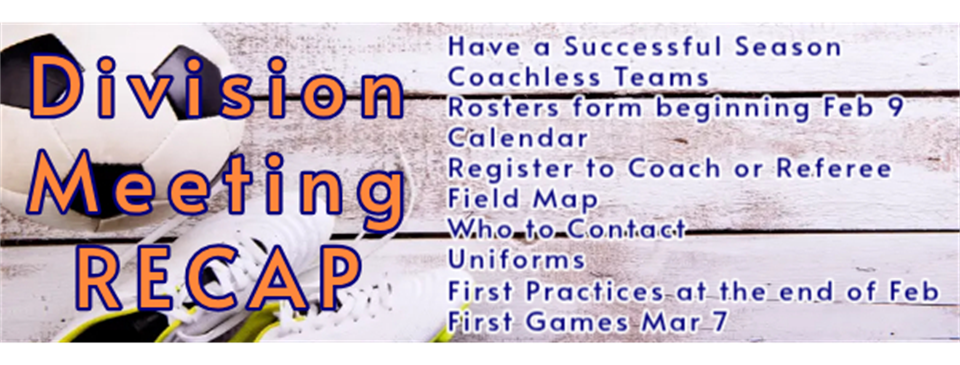 Division Meeting Recap