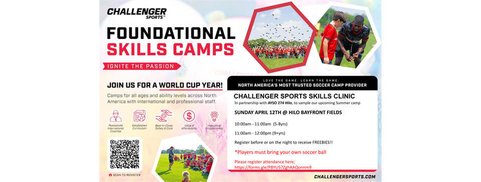 Challenger Sports - Foundational Skills Camp